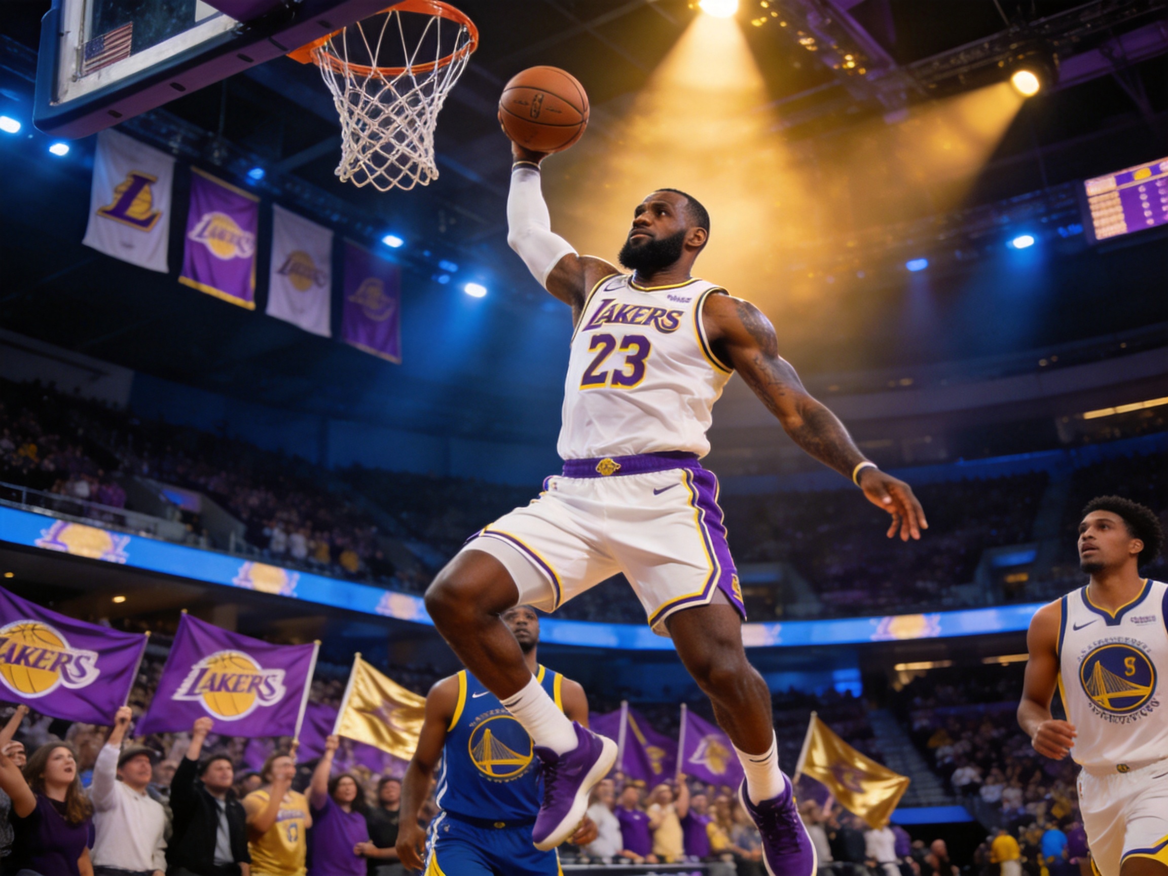 NBA常规赛湖人vs勇士精彩集锦